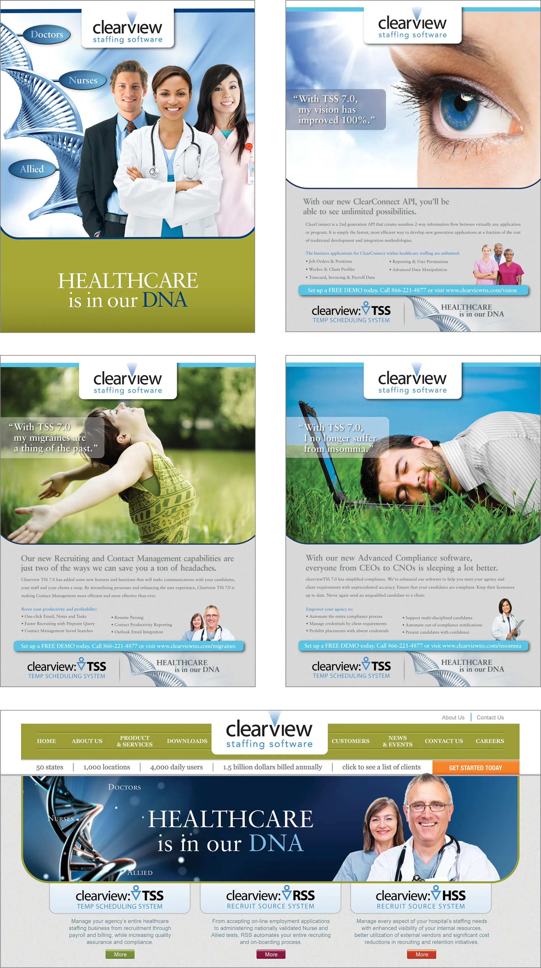 Clearview Staffing Software campaign