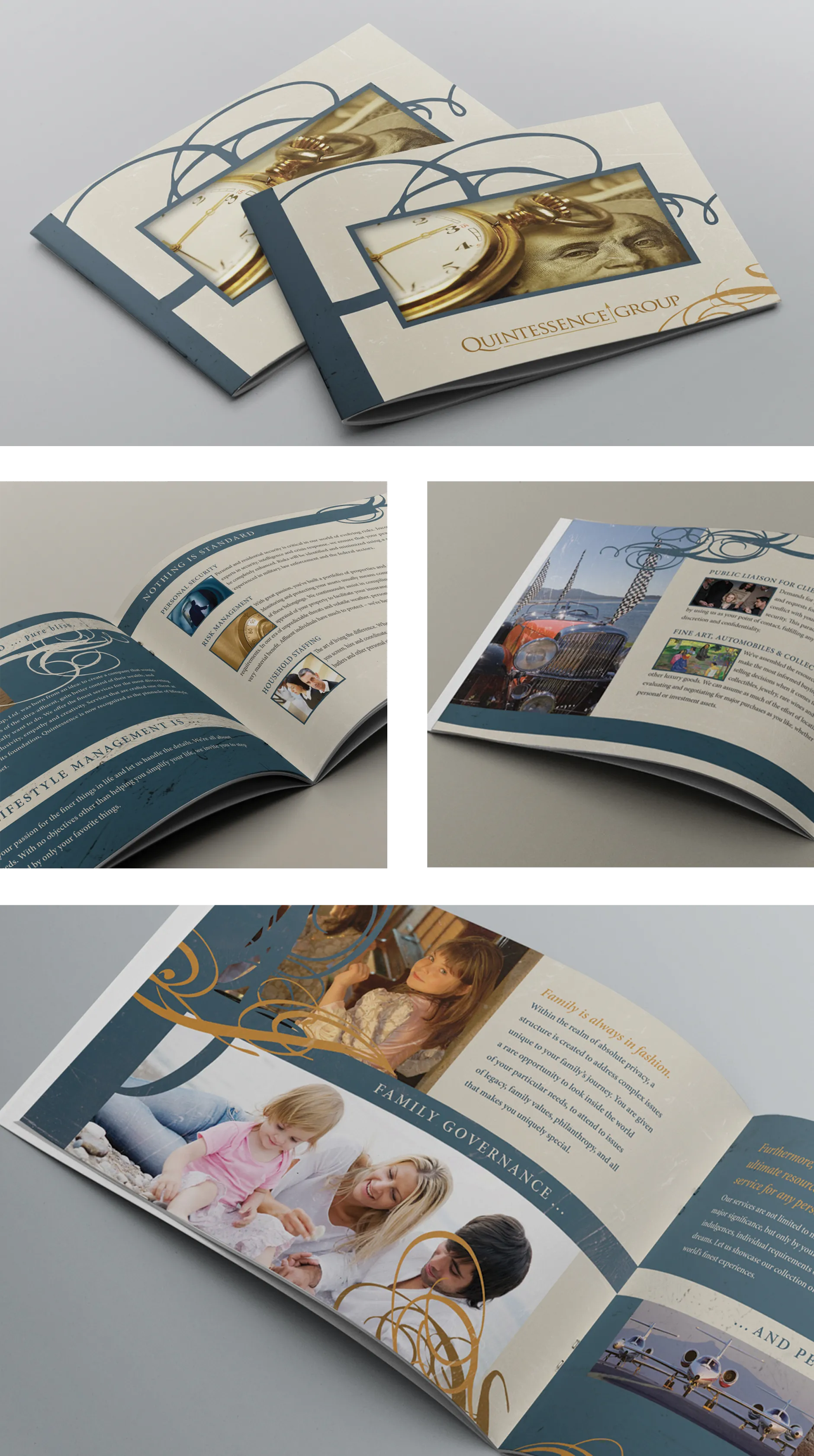 Quintessence Group brand collateral